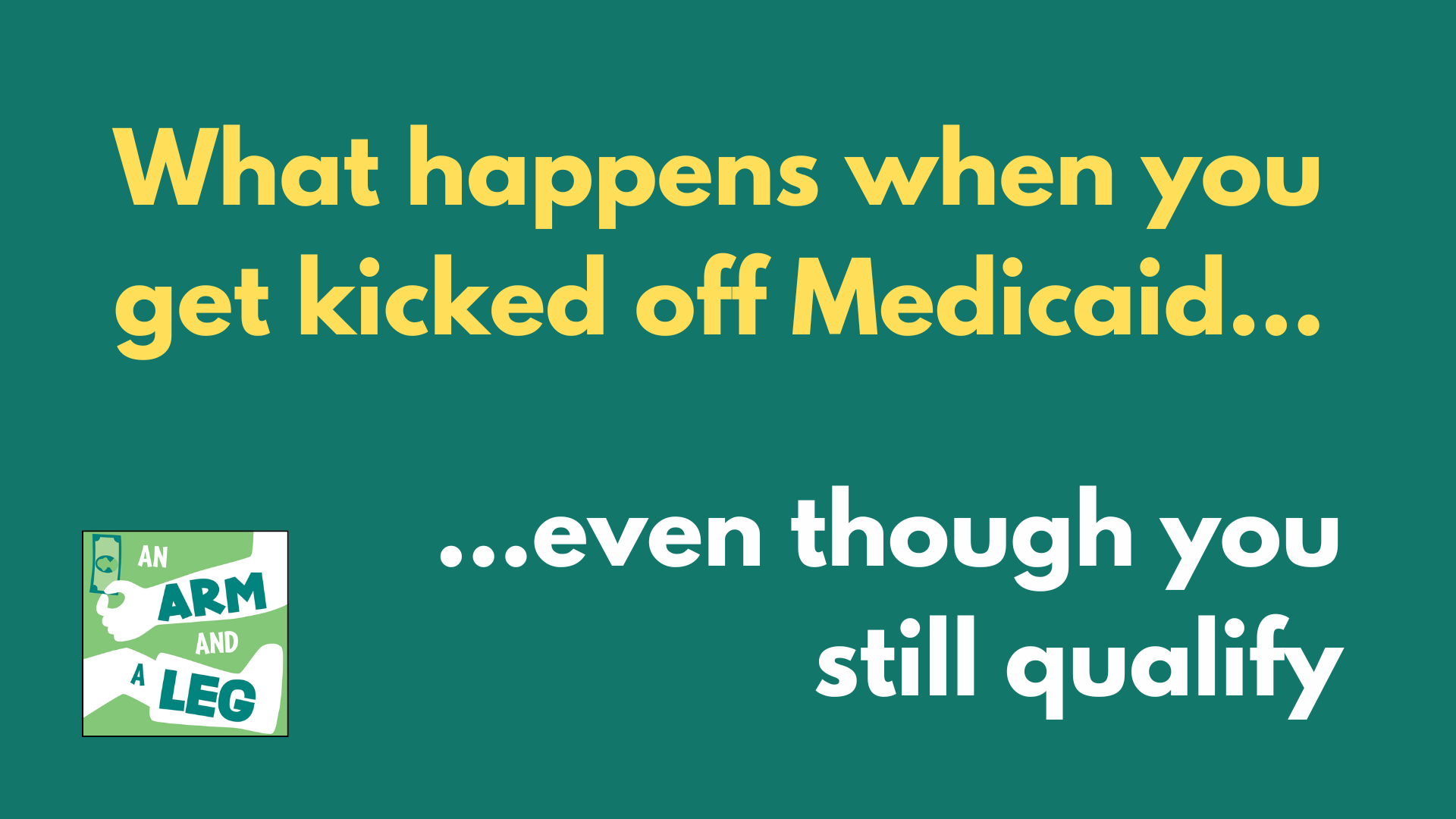 Thumbnail for Staying on Medicaid seems tougher than it should be