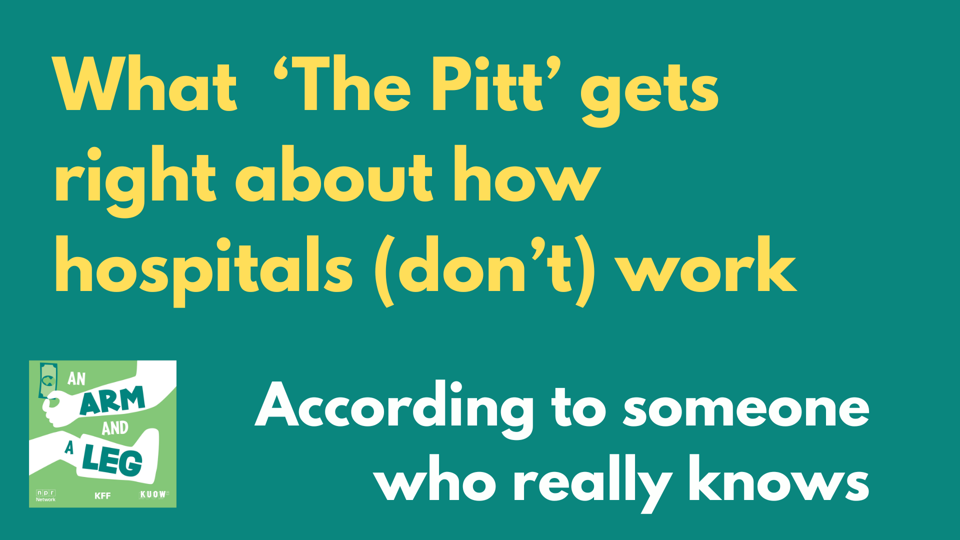 Thumbnail for Why ‘The Pitt’ is our fave new drama
