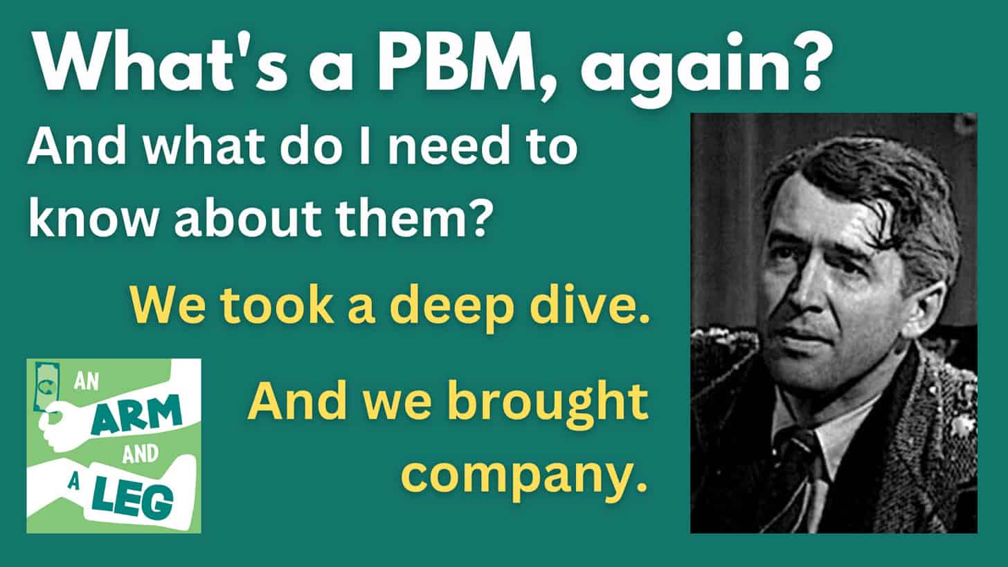 Green rectangular image with the text "What's a PBM on it" and our logo